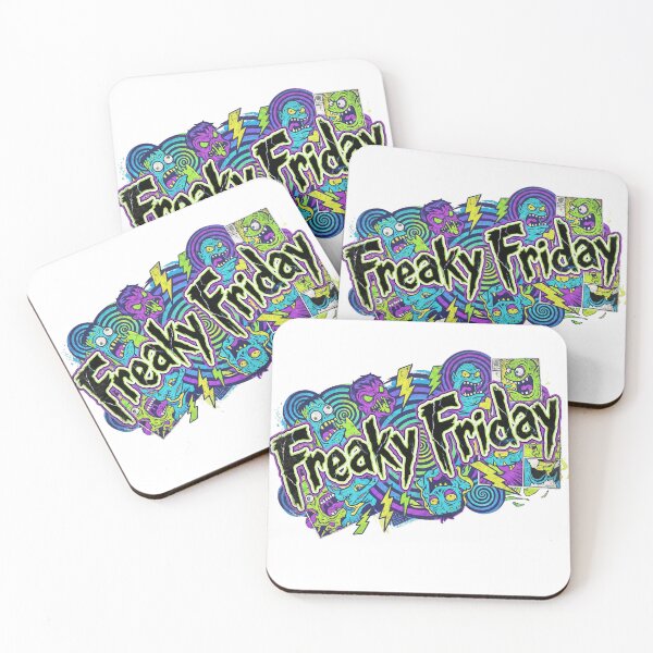 Item preview, Freaky Friday Retro Horror Comic Monster Zombie Neon Grunge T-Shirt designed and sold by SplashPixel.