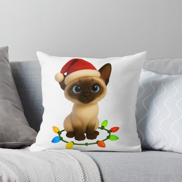 Item preview, Christmas Siamese Cat designed and sold by Sillytoe.
