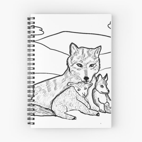 Item preview, Wolf, Wolf Cub And Lamb designed and sold by pinkyjainpan.