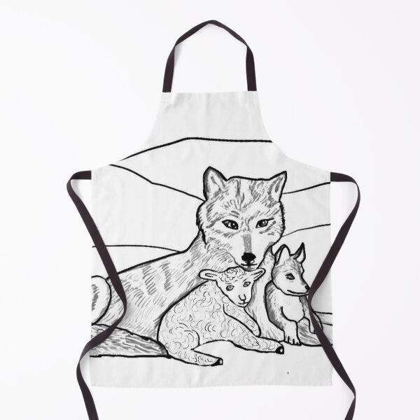 Item preview, Wolf, Wolf Cub And Lamb designed and sold by pinkyjainpan.