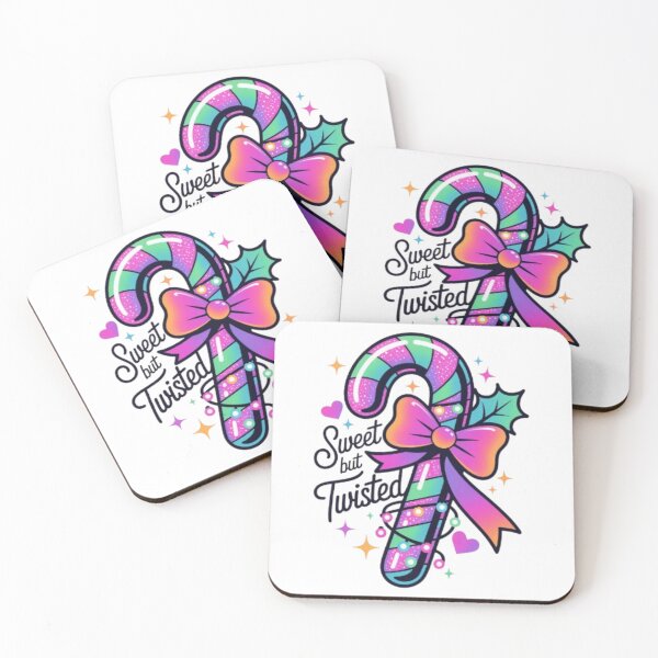 Item preview, Sweet but Twisted Christmas Candy Cane T-Shirt – Cute Kawaii Holiday Design for Festive Gift Buyers designed and sold by GemBob Creations.