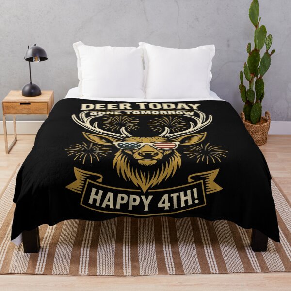 Item preview, Deer Today Gone Tomorrow Happy 4th Hunting designed and sold by LuminOrb.