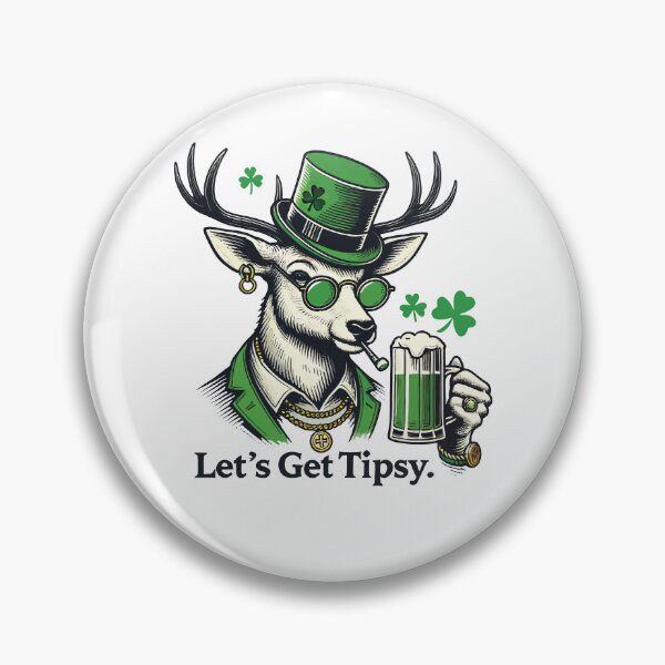 Item preview, Let's Get Tipsy Shamrock St. Patrick's Day 2026 designed and sold by LuminOrb.
