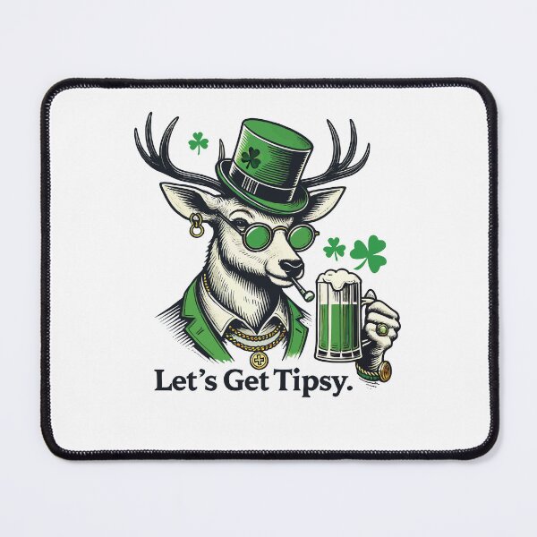 Item preview, Let's Get Tipsy Shamrock St. Patrick's Day 2026 designed and sold by LuminOrb.