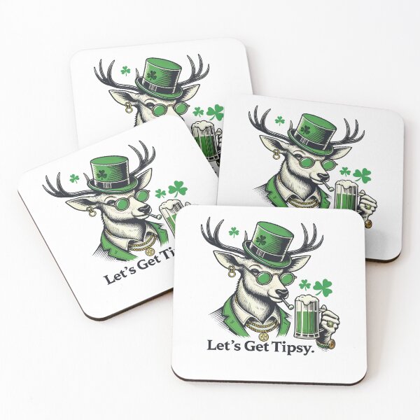 Item preview, Let's Get Tipsy Shamrock St. Patrick's Day 2026 designed and sold by LuminOrb.