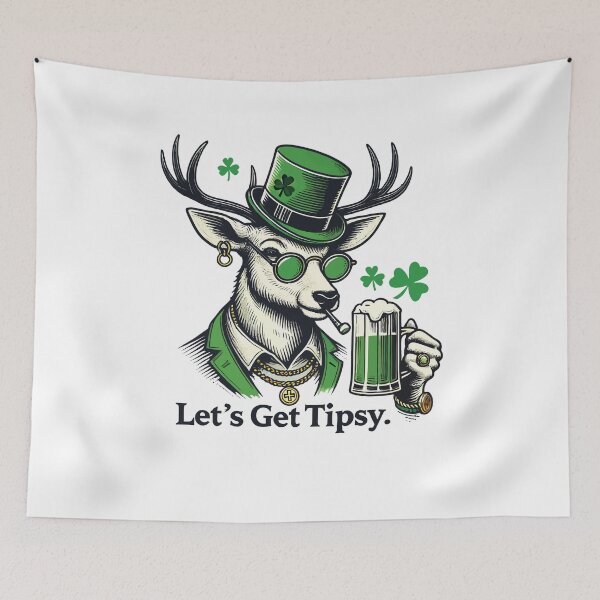 Item preview, Let's Get Tipsy Shamrock St. Patrick's Day 2026 designed and sold by LuminOrb.