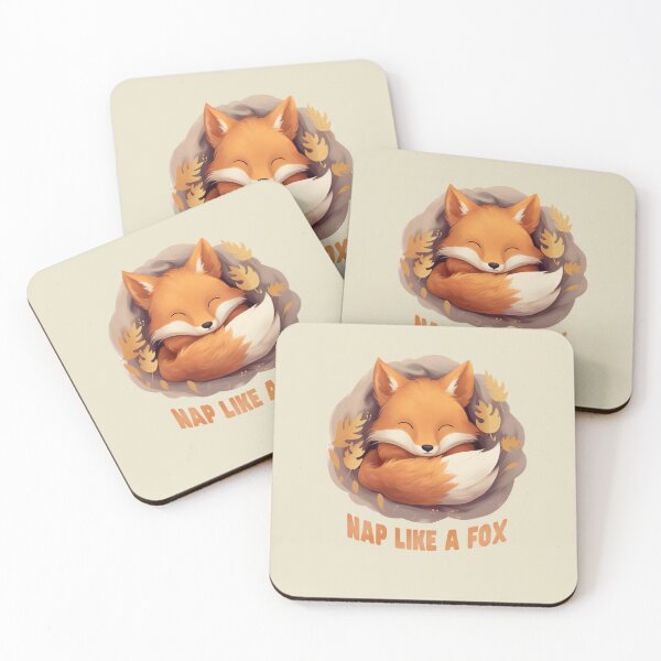 Item preview, Little Fox Napping in its Cozy Burrow designed and sold by Bluepineart.