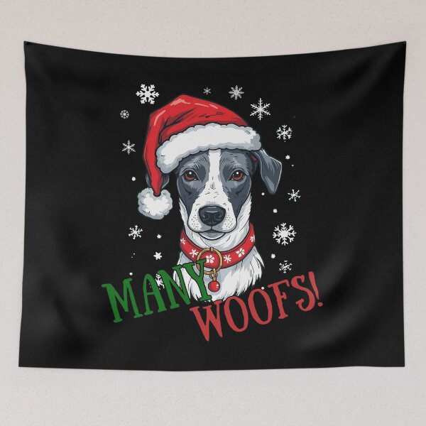 Item preview, Whippet Christmas - "Many Woofs" designed and sold by I-wanna-T-shirt.