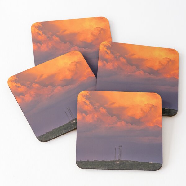 Item preview, Stormy Clouds lit up like fire over a mountain designed and sold by Neverlight-Art.