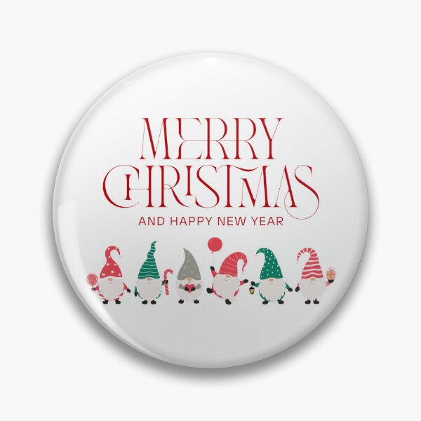 Item preview, Elegant Christmas Gnomes & Happy New Year Classic Festive Design designed and sold by DoveVonBucket.