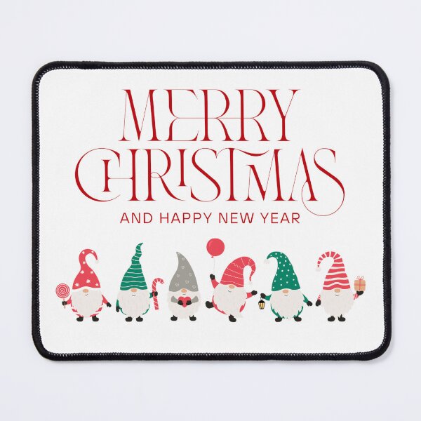 Item preview, Elegant Christmas Gnomes & Happy New Year Classic Festive Design designed and sold by DoveVonBucket.