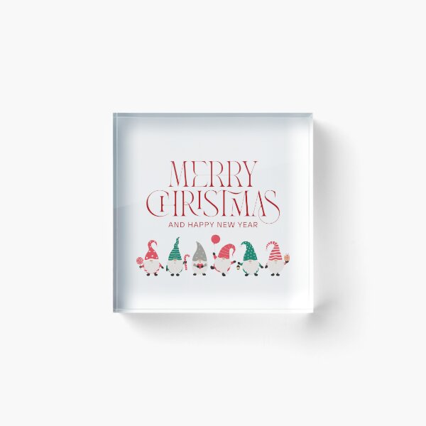 Item preview, Elegant Christmas Gnomes & Happy New Year Classic Festive Design designed and sold by DoveVonBucket.