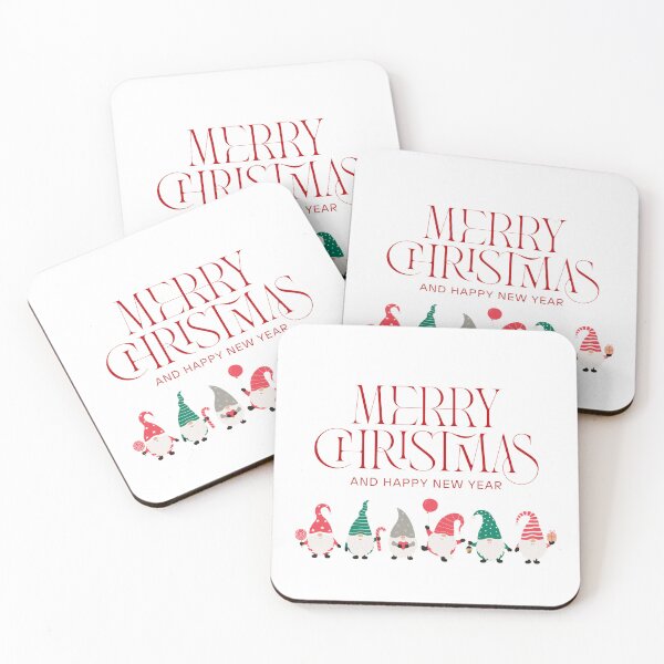Item preview, Elegant Christmas Gnomes & Happy New Year Classic Festive Design designed and sold by DoveVonBucket.