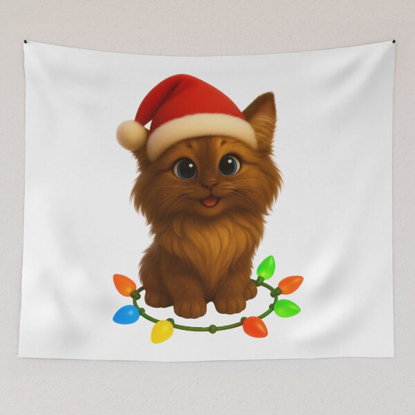 Item preview, Christmas Tiffany Cat designed and sold by Sillytoe.