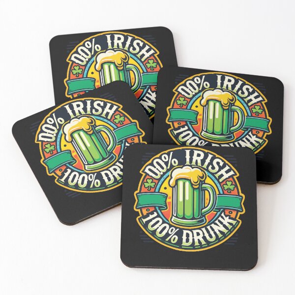 Item preview, 0% Irish 100% Drunk St. Patrick's Day Vibes designed and sold by LuminOrb.