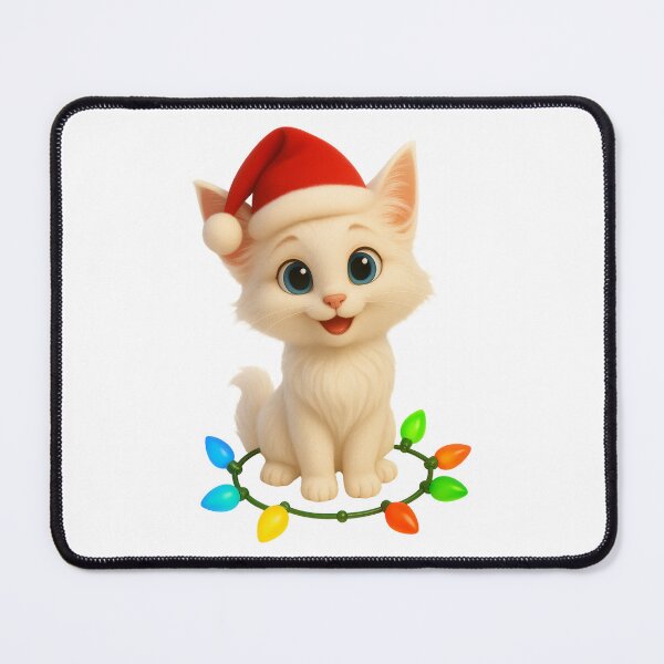 Item preview, Christmas Turkish Angora Cat designed and sold by Sillytoe.