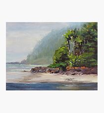 Cape Perpetua Plein Air Painting Photographic Print