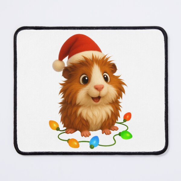 Item preview, Christmas Abyssinian Guinea Pig designed and sold by Sillytoe.
