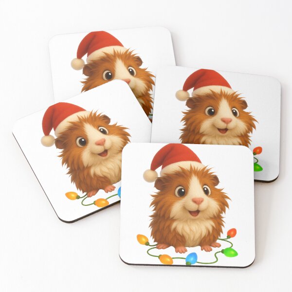 Item preview, Christmas Abyssinian Guinea Pig designed and sold by Sillytoe.