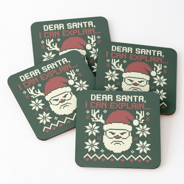 Item preview, Dear Santa I Can Explain Funny Ugly Christmas Sweater Style T-Shirt designed and sold by BambaKchula.