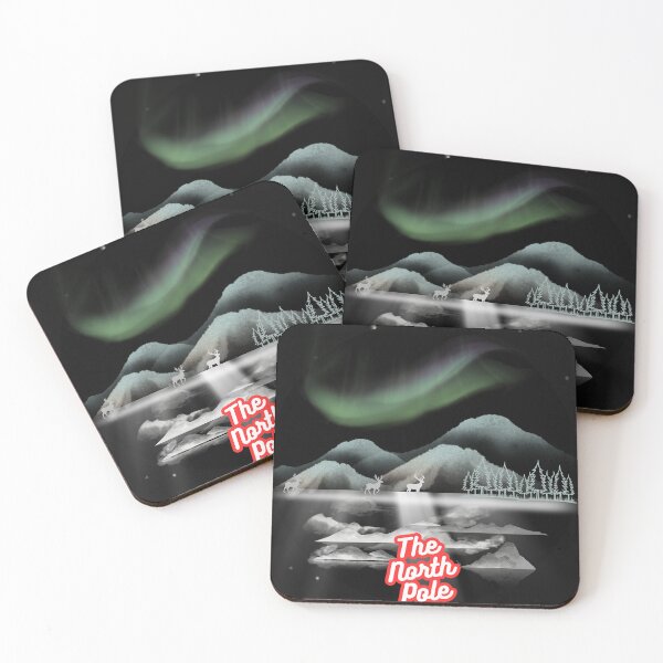 Item preview, The North Pole- view of the Northern Lights designed and sold by Lovelalaland.