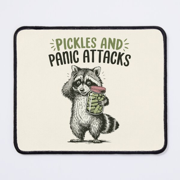Item preview, Raccoon Pickles & Panic Attacks Funny Foodie designed and sold by Y-Vibes.