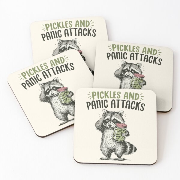 Item preview, Raccoon Pickles & Panic Attacks Funny Foodie designed and sold by Y-Vibes.