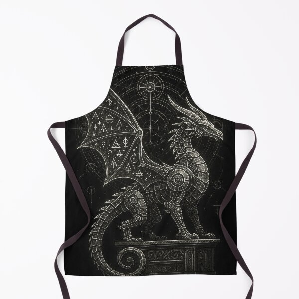 Item preview, Mechanical Alchemy Dragon – Steampunk Mystic Art designed and sold by Gold Turtle Lina.