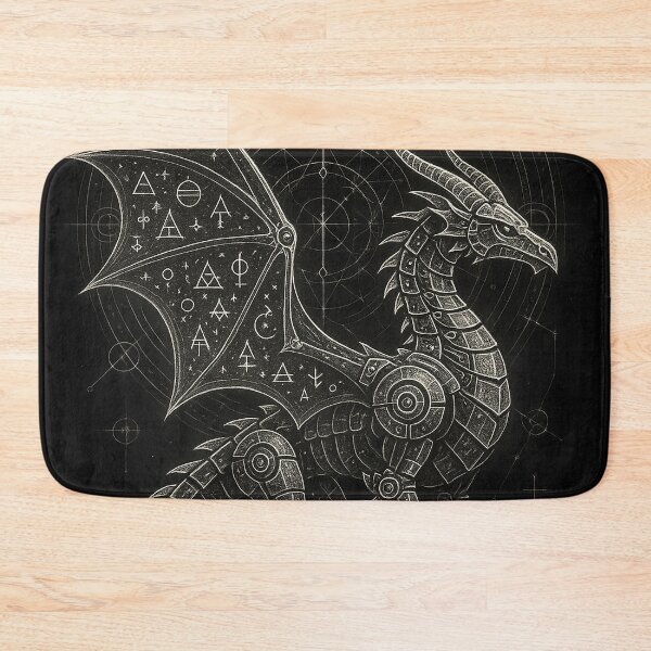 Item preview, Mechanical Alchemy Dragon – Steampunk Mystic Art designed and sold by Gold Turtle  Lina.