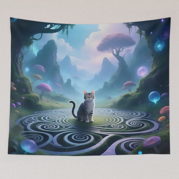 Item preview, A cat in a strange place.  designed and sold by Nomad-Maynard.
