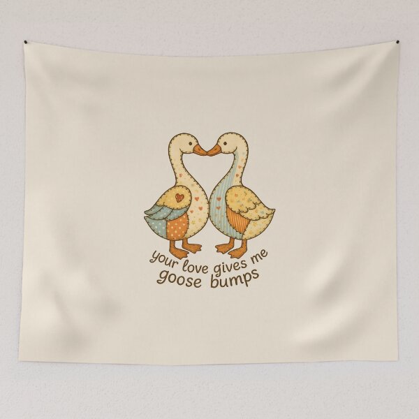 Item preview, Your Love Gives Me Goose Bumps – Patchwork Geese designed and sold by shmupod.
