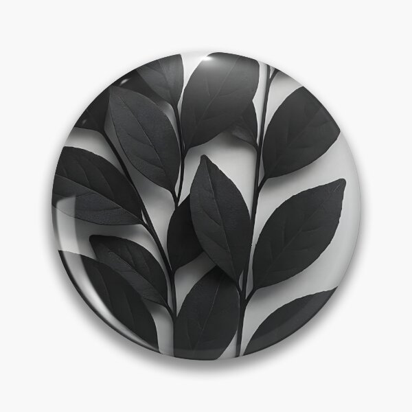Item preview, Black Leaves Border Frame on White – Elegant Botanical Edge Design designed and sold by EmeraldeaArt.