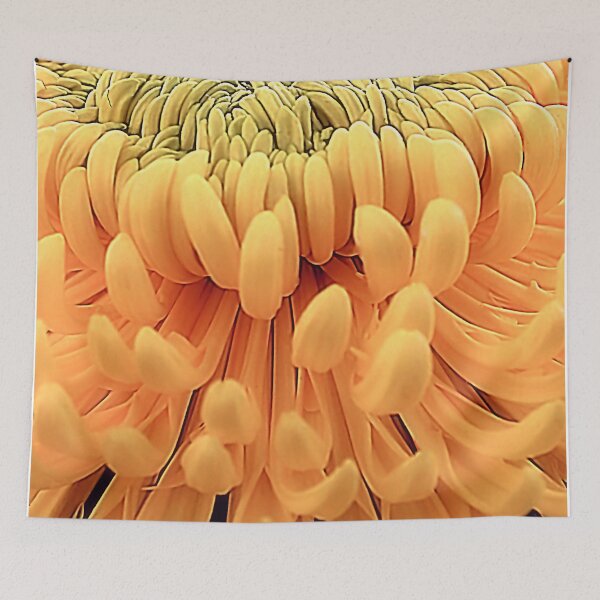 Item preview, Macro Yellow Pompon Chrysanthemum – Radiant Botanical Fine Art designed and sold by SL Timeless Moments .