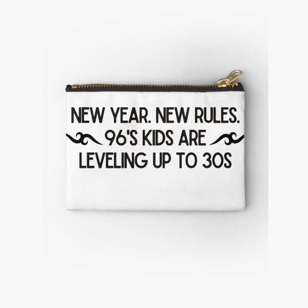 Item preview, New Year New Rules 96’s Kids Leveling Up to 30s – Funny 1996 Birthday Quote Design designed and sold by luckyhue.