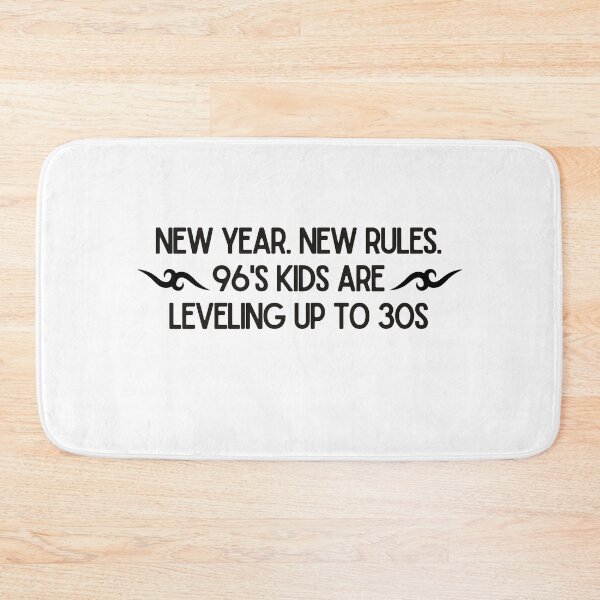 Item preview, New Year New Rules 96’s Kids Leveling Up to 30s – Funny 1996 Birthday Quote Design designed and sold by luckyhue.