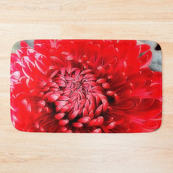 Item preview, Macro Red Pompon Chrysanthemum – Bold Botanical Fine Art designed and sold by SL Timeless Moments .