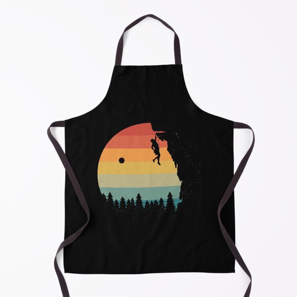 Item preview, Retro Mountain Climbing Adventure Illustration designed and sold by GetGoodFit.