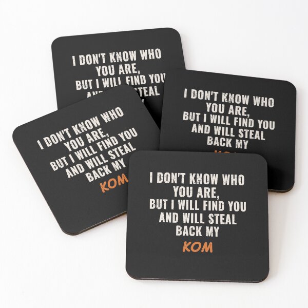 Item preview, I Will Steal Back My KOM | Funny Strava Cycling & Running Quote | KOM Hunter Gift for Cyclists & Runners designed and sold by BMLprint ⭐⭐⭐⭐⭐.