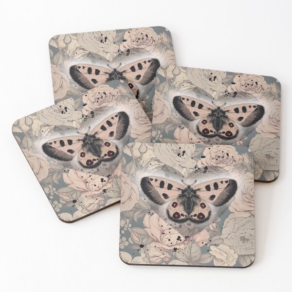 Aperçu de l'œuvre Style vintage rose à fleurs, girly gothique, papillon créée et vendue par TackyTime.