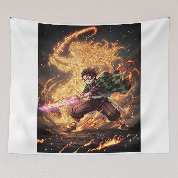 Item preview, Tanjiro And Yoriichi, Demon Slayer, Kimetsu No Yaiba designed and sold by Innova_Creations.