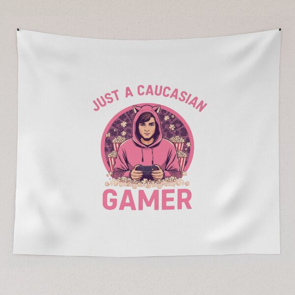 Item preview, Just a Caucasian Gamer designed and sold by RED-MOUSE.