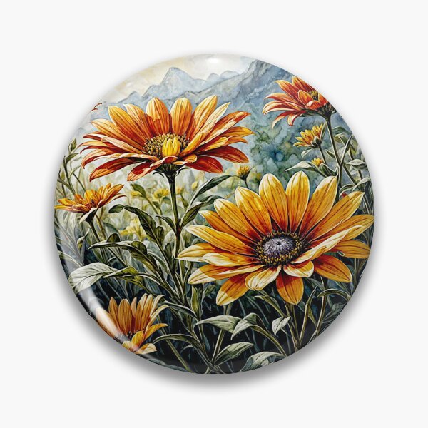 Item preview, Gazania flower in full bloom designed and sold by Helios Be. Lavsh.