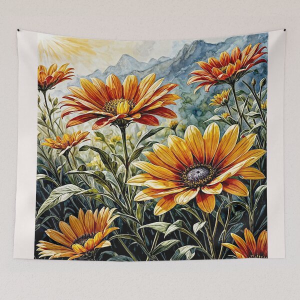 Item preview, Gazania flower in full bloom designed and sold by Helios Be. Lavsh.