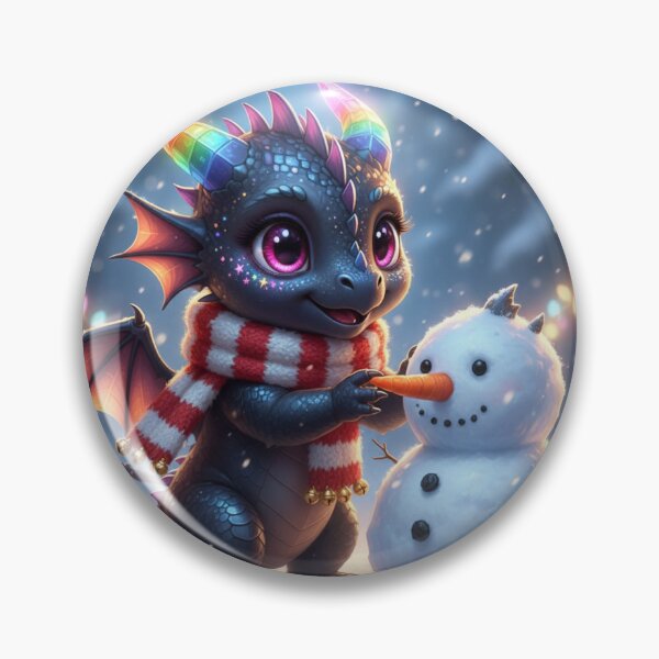 Item preview, Baby Dragon Building Snowman designed and sold by MsMercifull94.