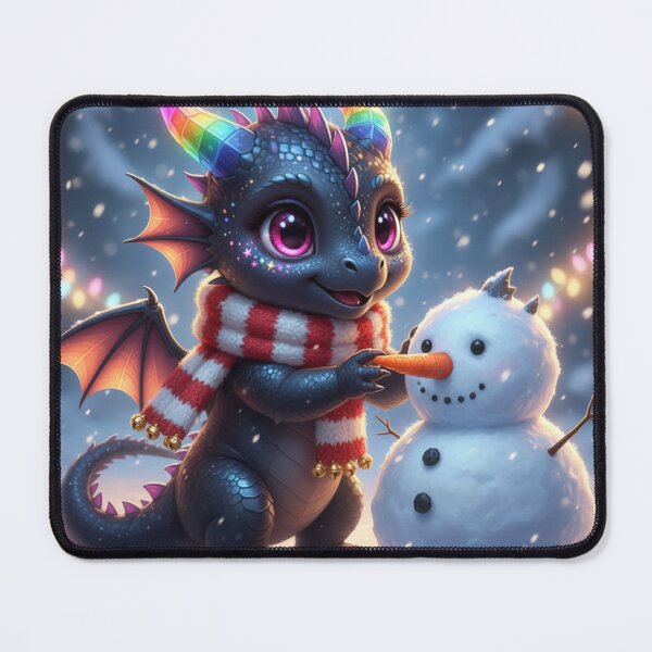 Item preview, Baby Dragon Building Snowman designed and sold by MsMercifull94.