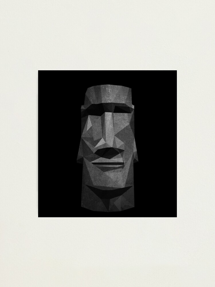 Buff Moai Art Print for Sale by TheBigSadShop