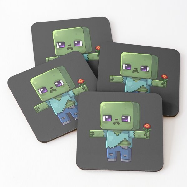 Item preview, Cute MC Zombie Holding Flower T-Shirt Design | Gamer Gift | Video Game Aesthetic Fan Art designed and sold by Motifai.