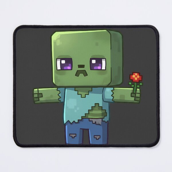 Item preview, Cute MC Zombie Holding Flower T-Shirt Design | Gamer Gift | Video Game Aesthetic Fan Art designed and sold by Motifai.
