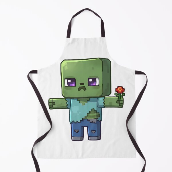 Item preview, Cute MC Zombie Holding Flower T-Shirt Design | Gamer Gift | Video Game Aesthetic Fan Art designed and sold by Motifai.