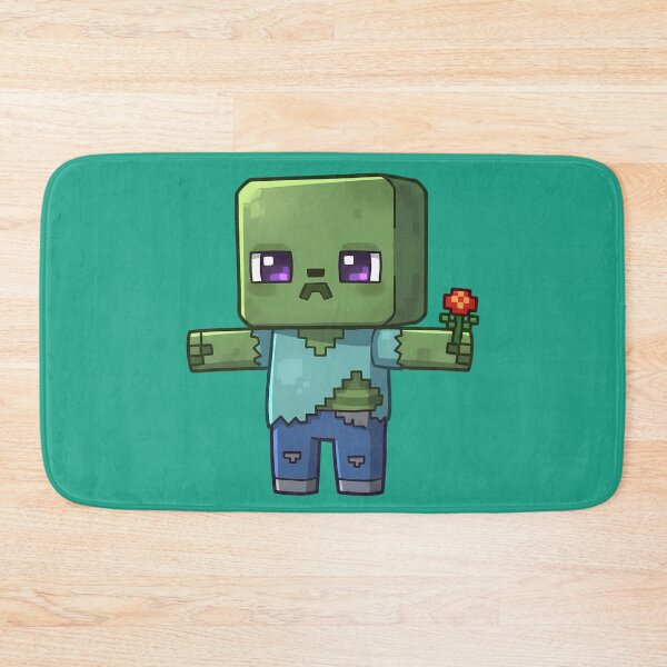 Item preview, Cute MC Zombie Holding Flower T-Shirt Design | Gamer Gift | Video Game Aesthetic Fan Art designed and sold by Motifai.